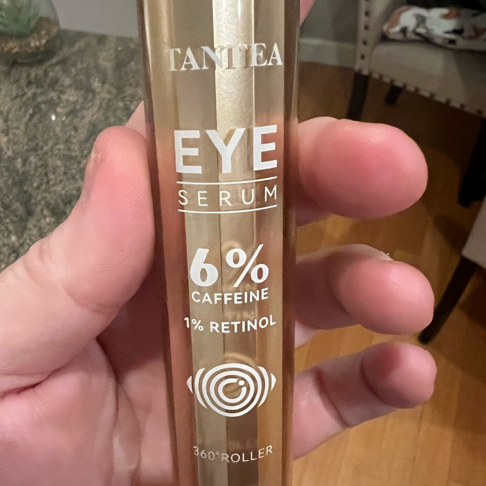 Tantea Eye Serum with 6% Caffeine & 1% Retinol- 360 Degree Roller For Eyes